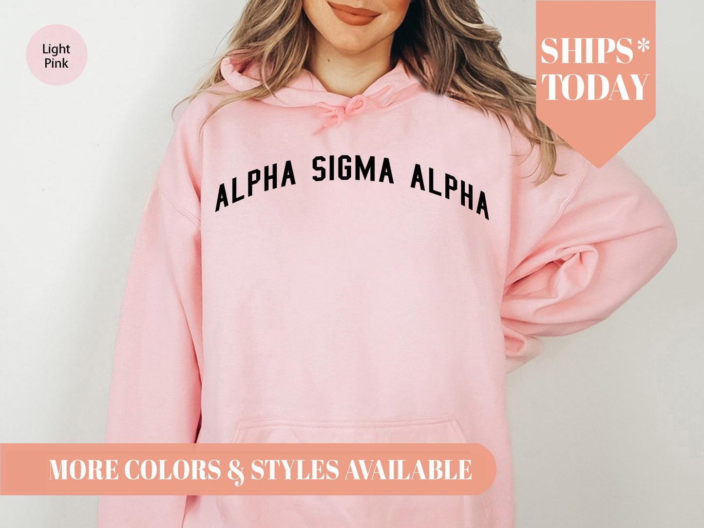Alpha Sigma Alpha Just Bold Sorority Hoodie _ 2375g
