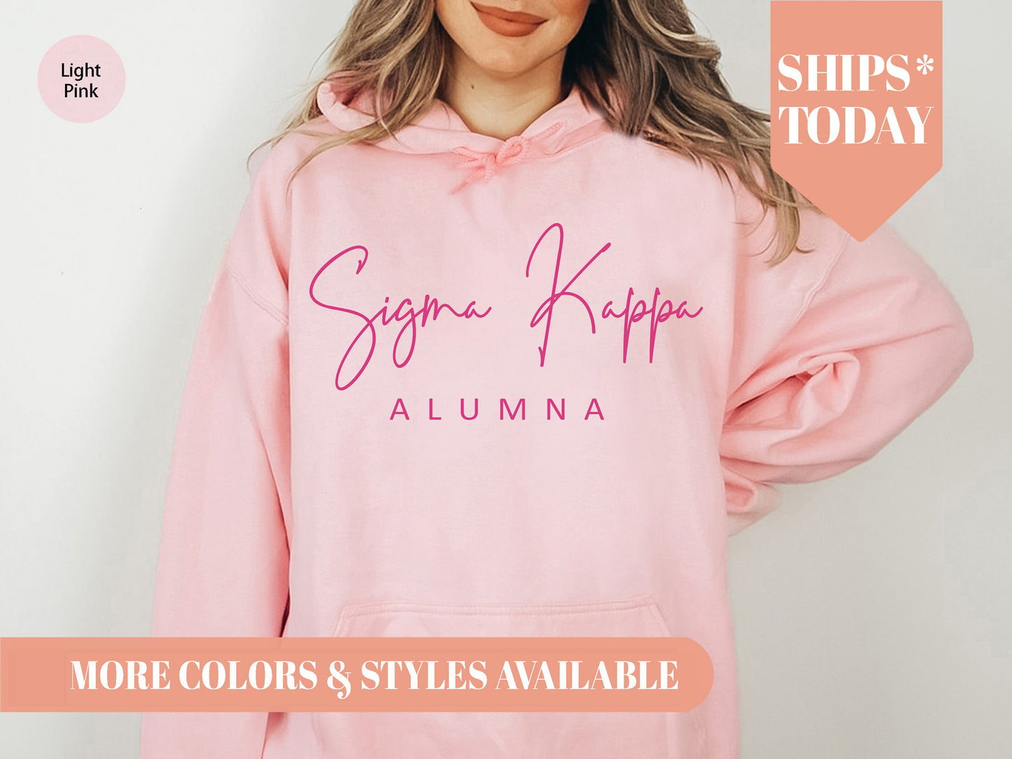Sigma Kappa Simple and Sweet Alumna Sorority Hoodie _ 514g
