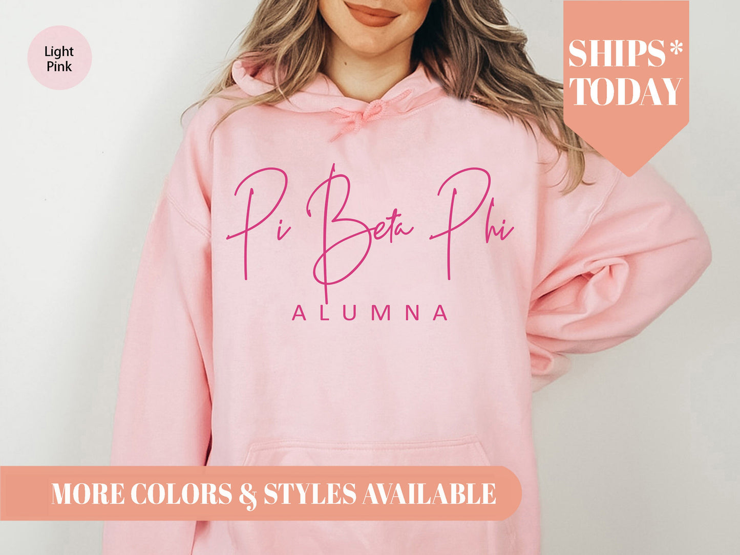 Pi Beta Phi Simple and Sweet Alumna Sorority Hoodie _ 512g
