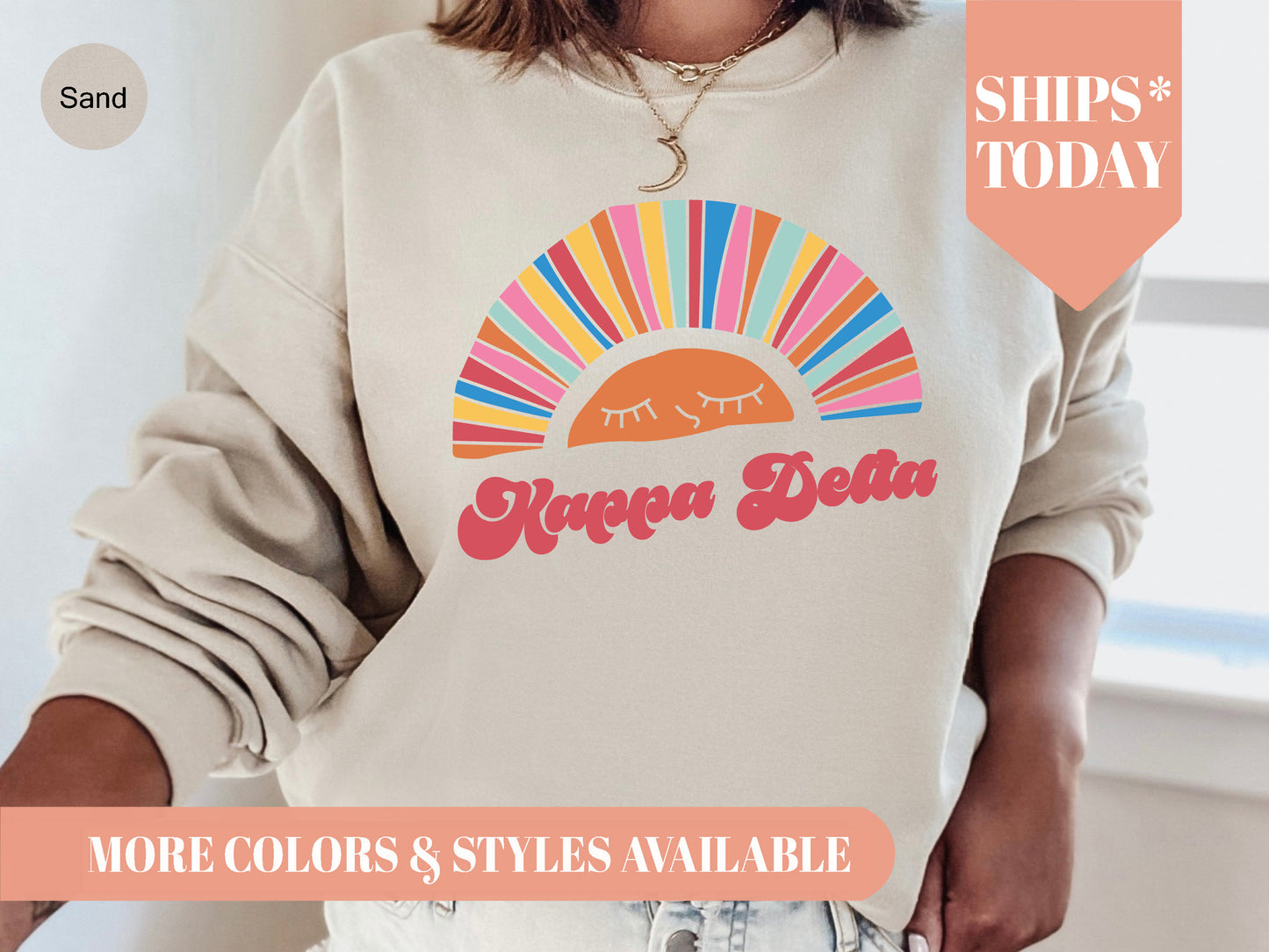 Kappa Delta Sunshine Sorority Sweatshirt _ 3323g