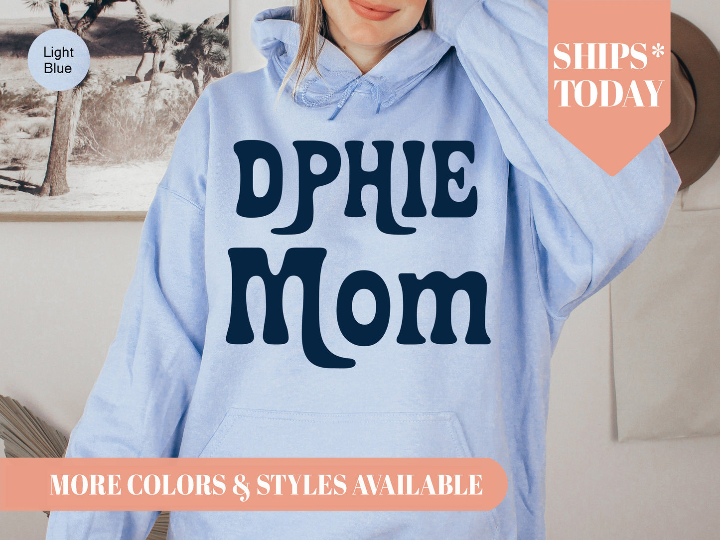 Delta Phi Epsilon Got it from my Mom Sorority Hoodie _ 3083g