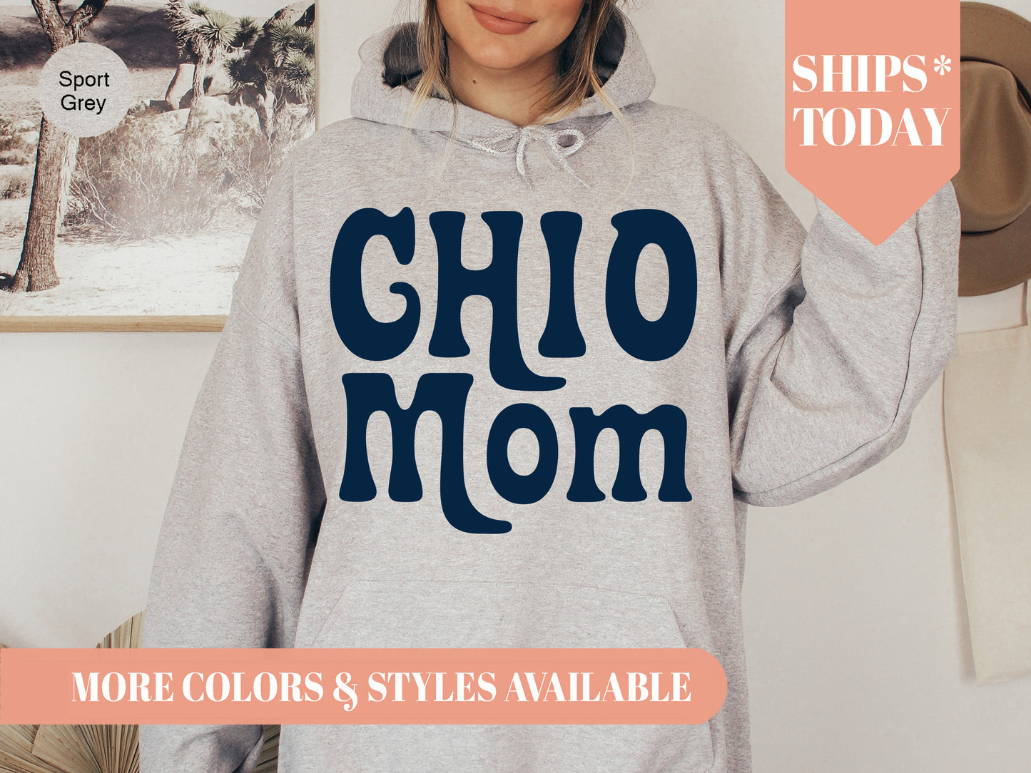 Chi Omega Got it from my Mom Sorority Hoodie _ 3080g