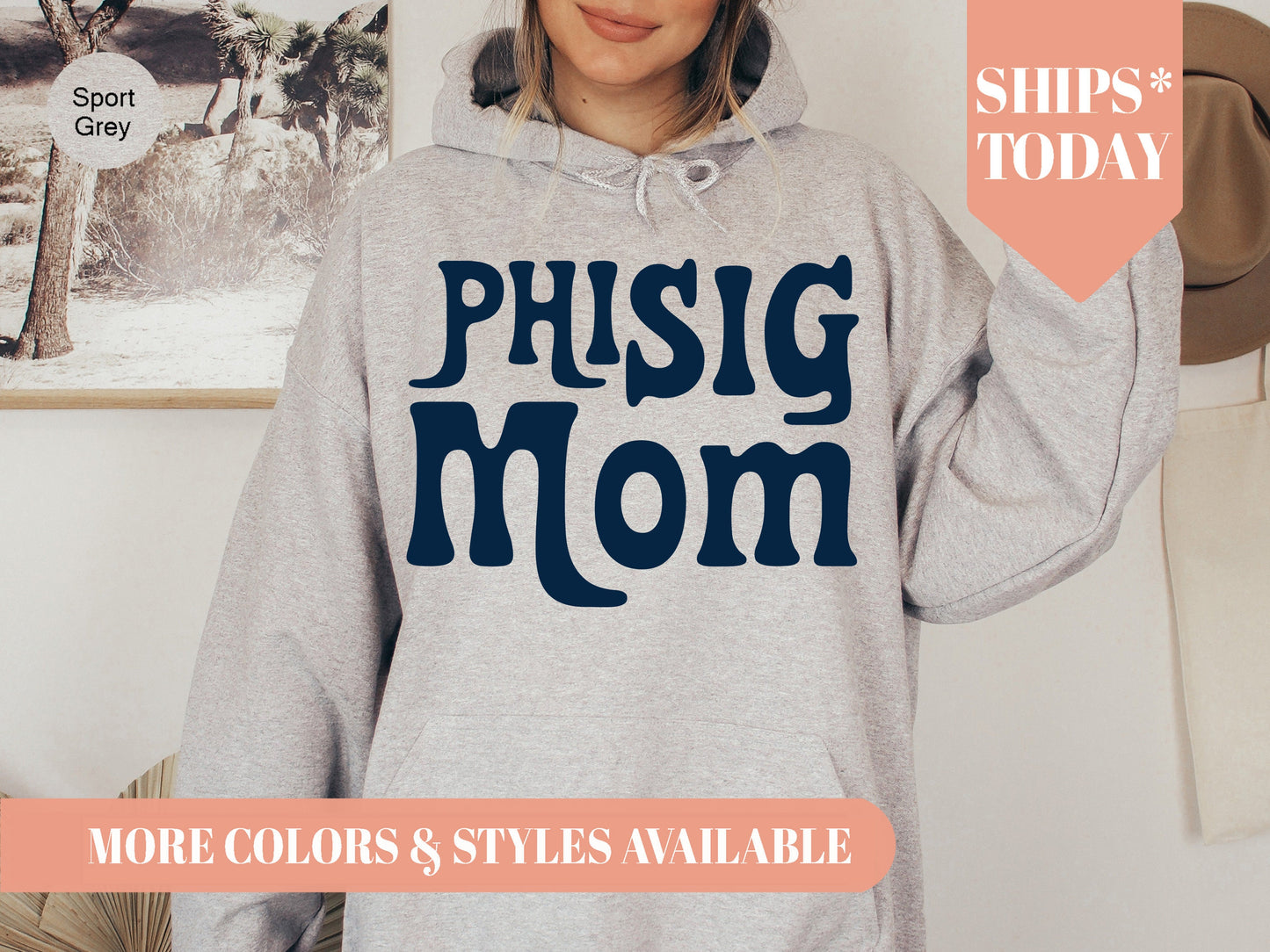 Phi Sigma Sigma Got it from my Mom Sorority Hoodie _ 3090g