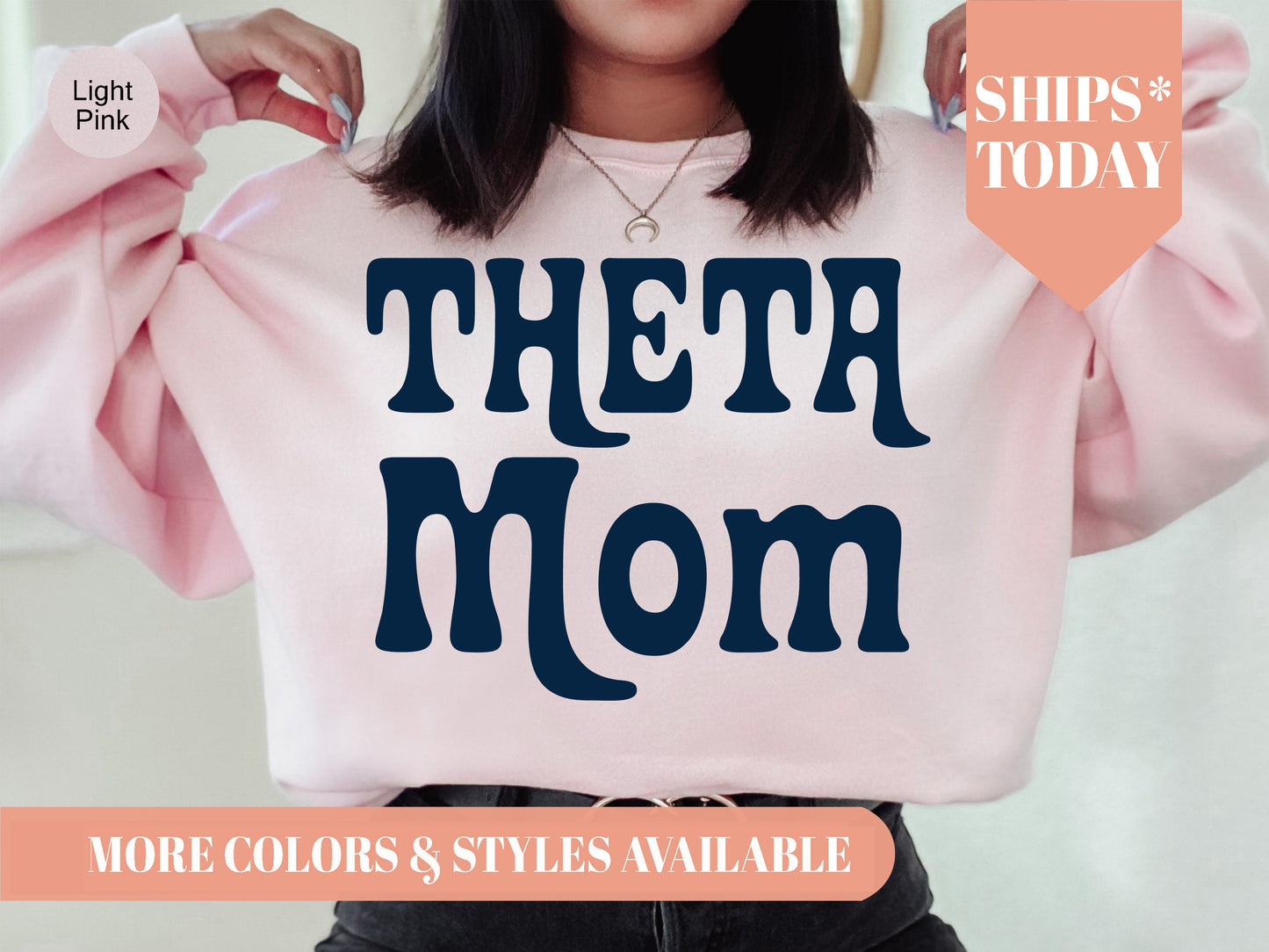 Kappa Alpha Theta Got it from my Mom Sorority Sweatshirt _ 3086g