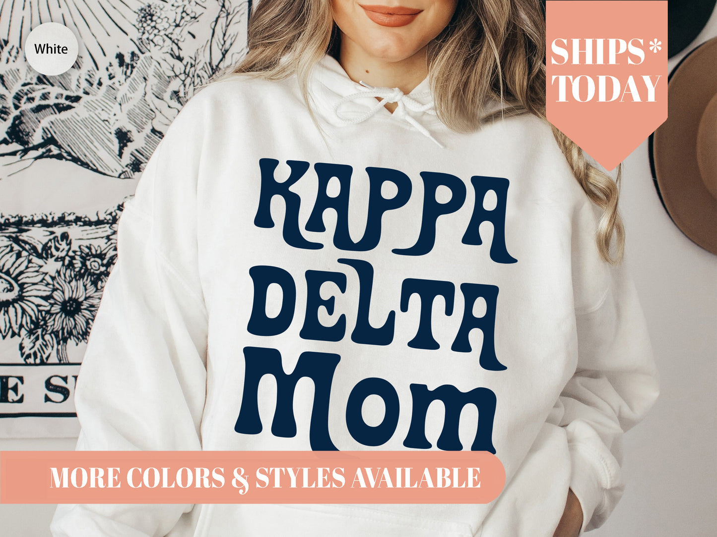 Kappa Delta Got it from my Mom Sorority Hoodie _ 3087g