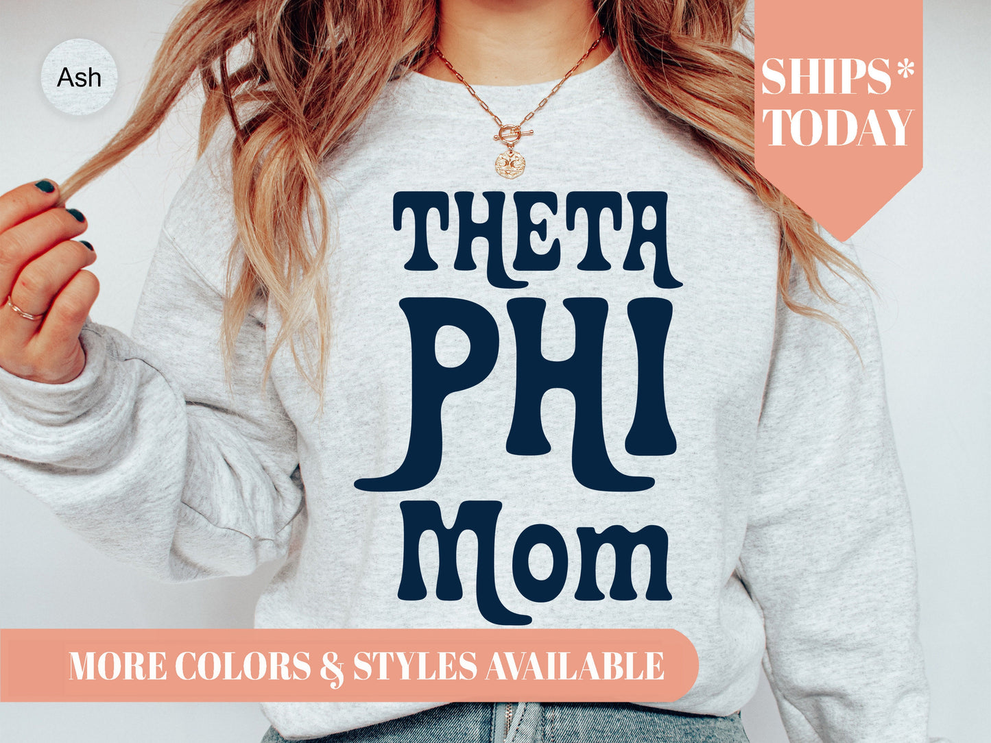 Theta Phi Alpha Got it from my Mom Sorority Sweatshirt _ 3095g