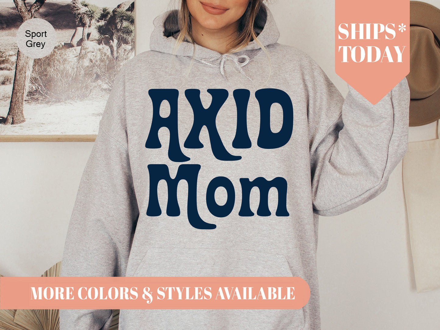 Alpha Xi Delta Got it from my Mom Sorority Hoodie _ 3079g