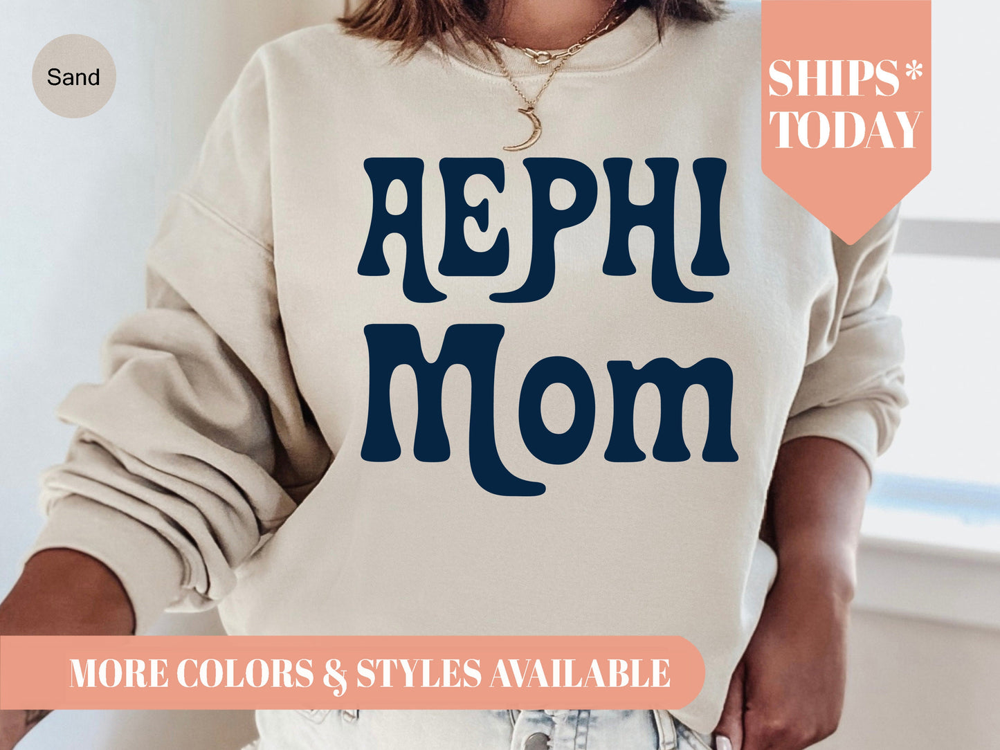 Alpha Epsilon Phi Got it from my Mom Sorority Sweatshirt _ 3073g