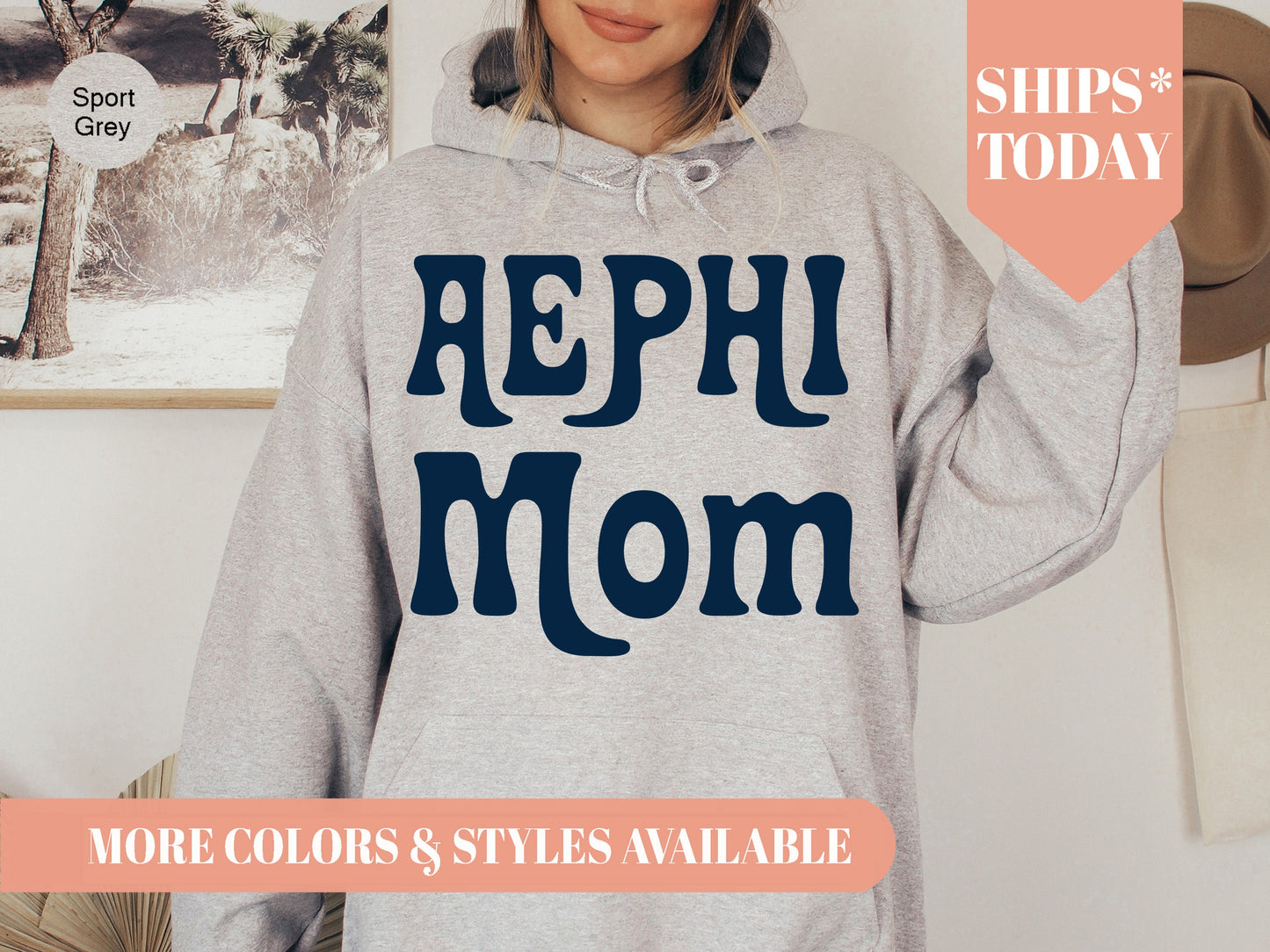 Alpha Epsilon Phi Got it from my Mom Sorority Hoodie _ 3073g