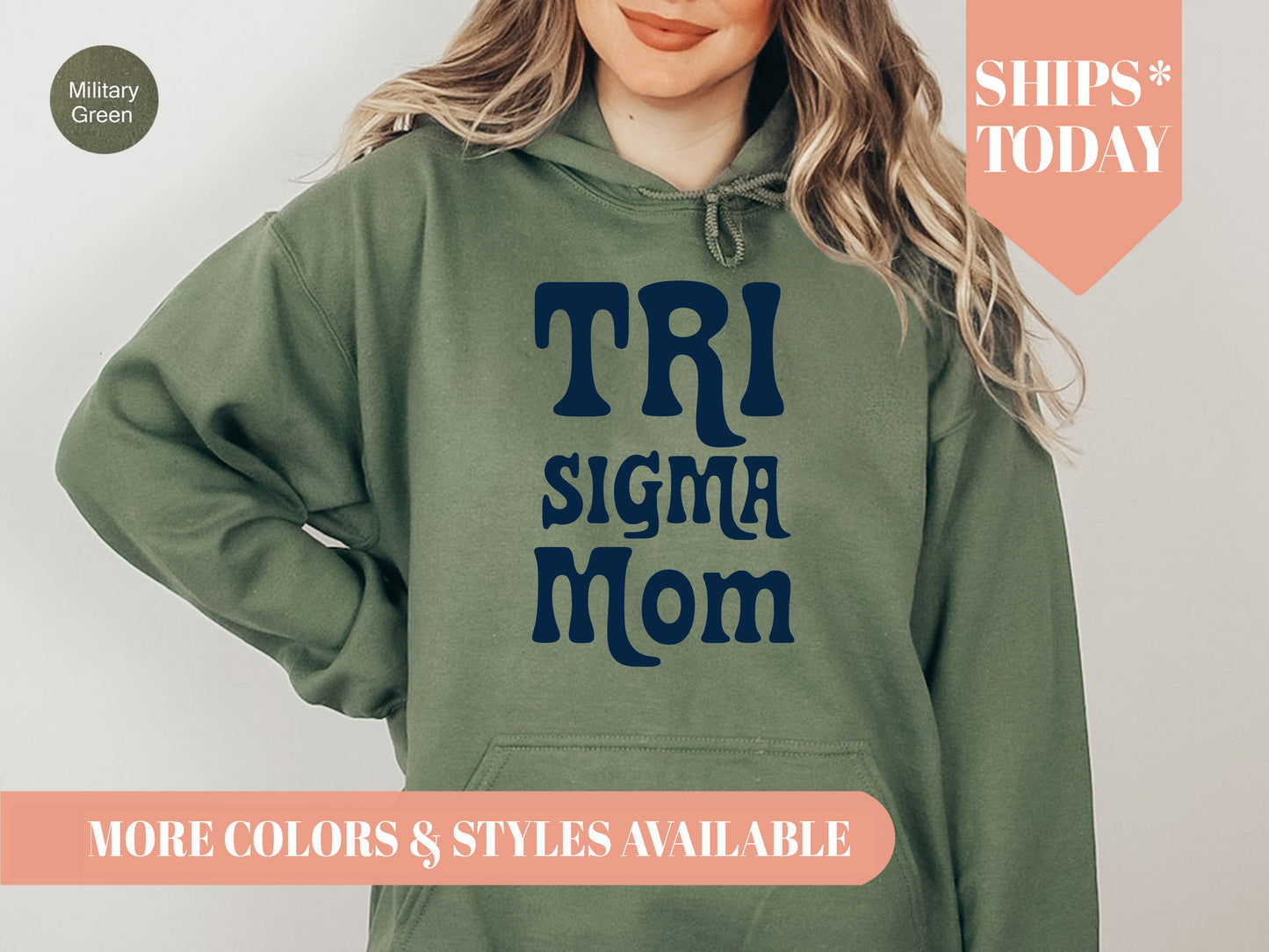 Sigma Sigma Sigma Got it from my Mom Sorority Hoodie _ 3094g