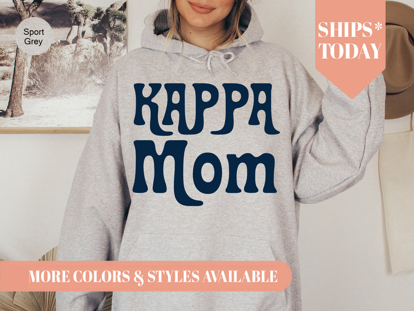 Kappa Kappa Gamma Got it from my Mom Sorority Hoodie _ 3088g