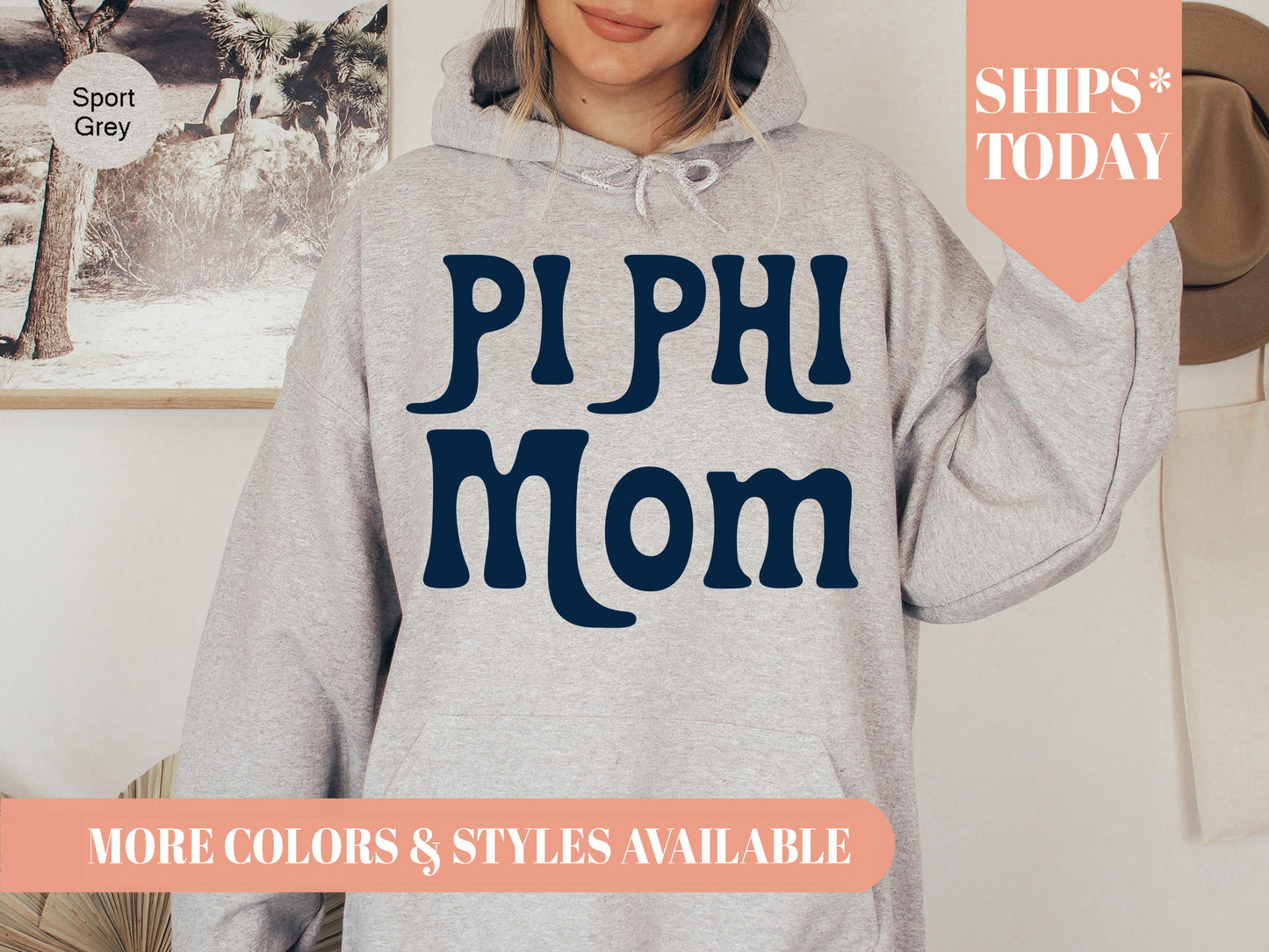 Pi Beta Phi Got it from my Mom Sorority Hoodie _ 3091g