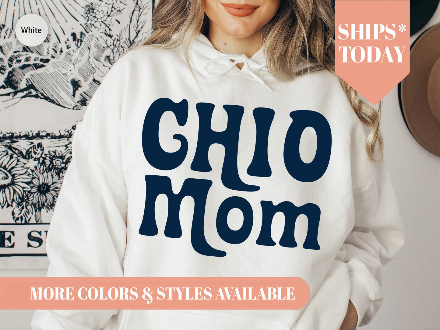 Chi Omega Got it from my Mom Sorority Hoodie _ 3080g