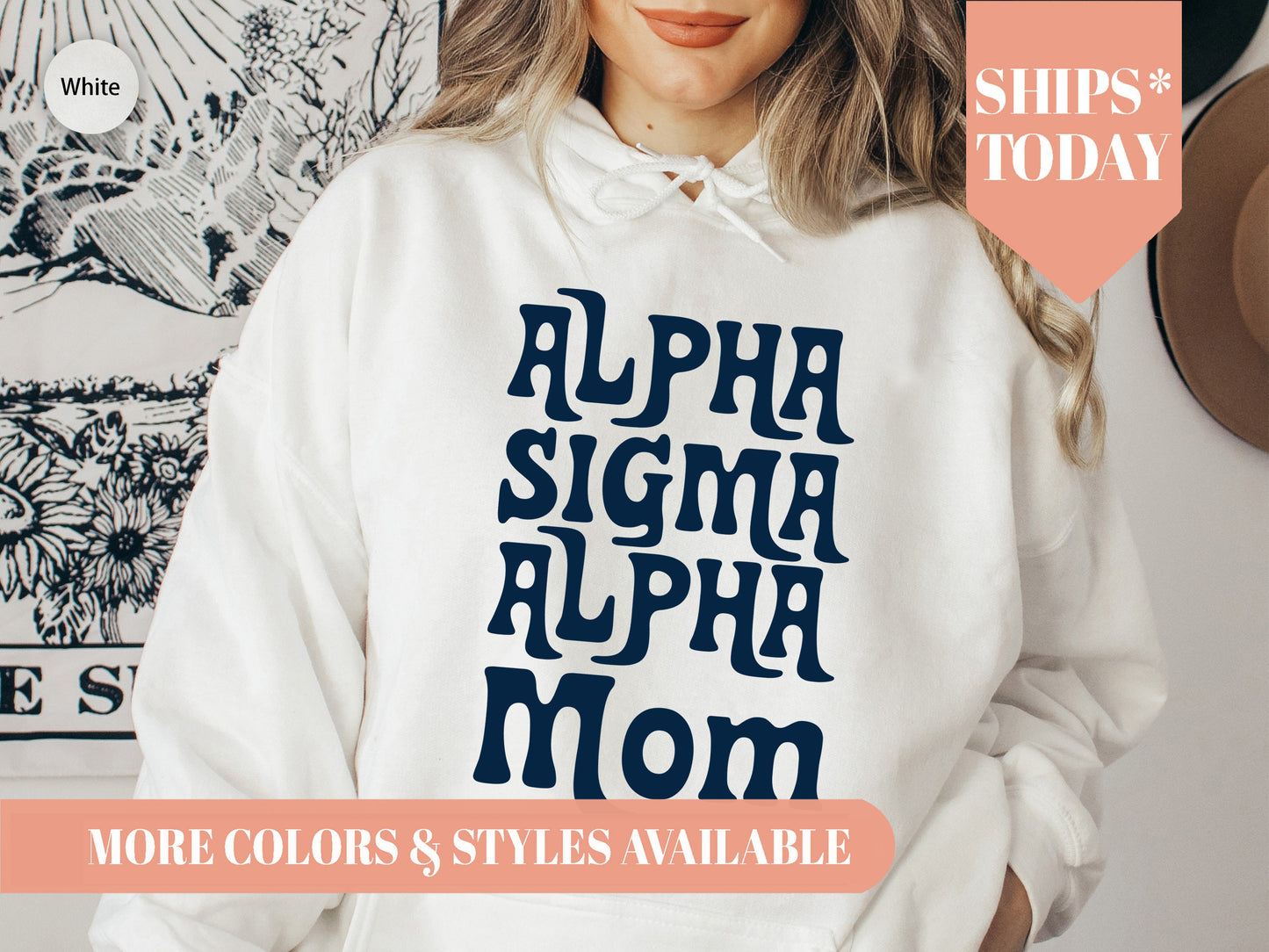 Alpha Sigma Alpha Got it from my Mom Sorority Hoodie _ 3077g