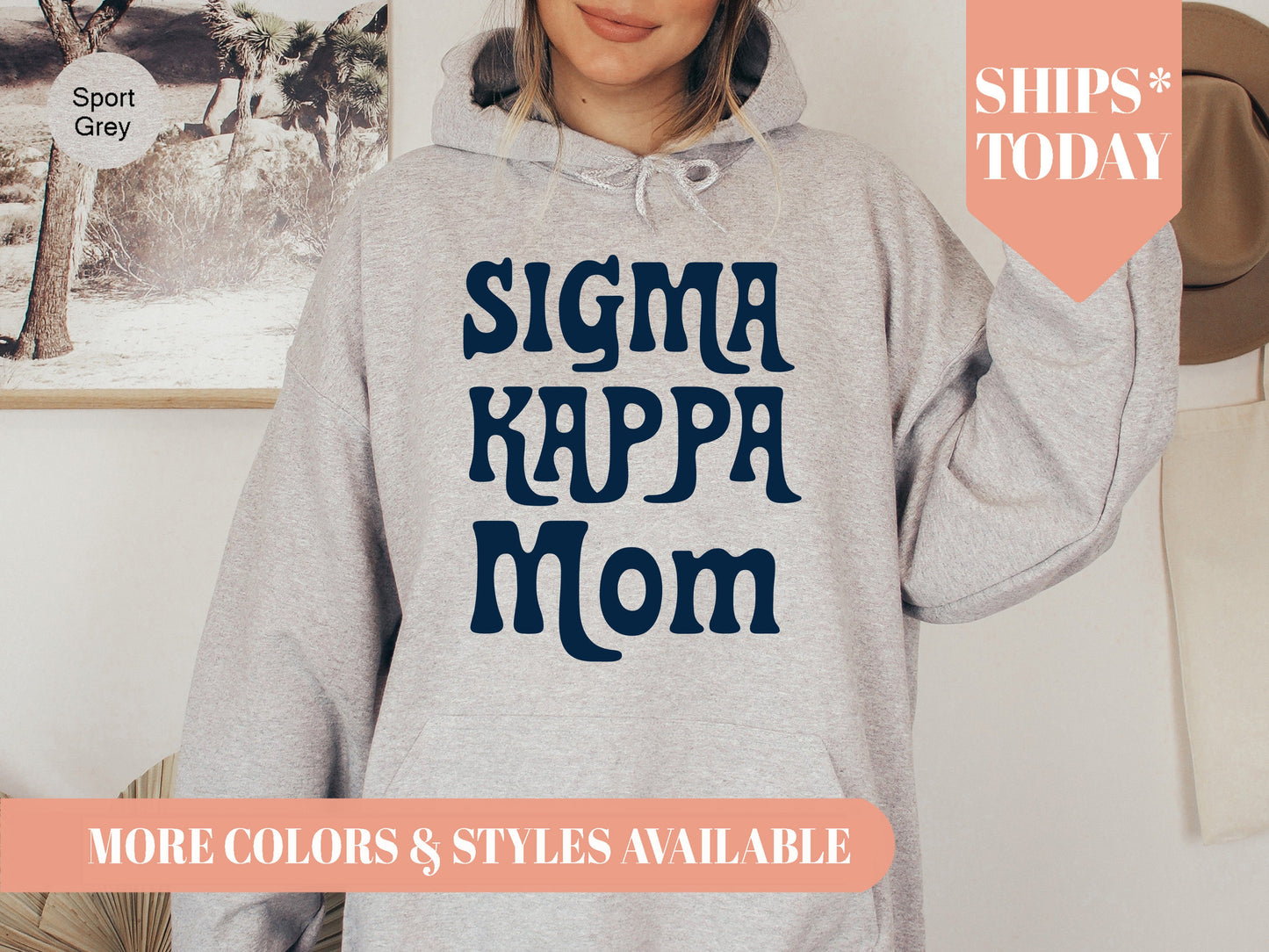 Sigma Kappa Got it from my Mom Sorority Hoodie _ 3093g