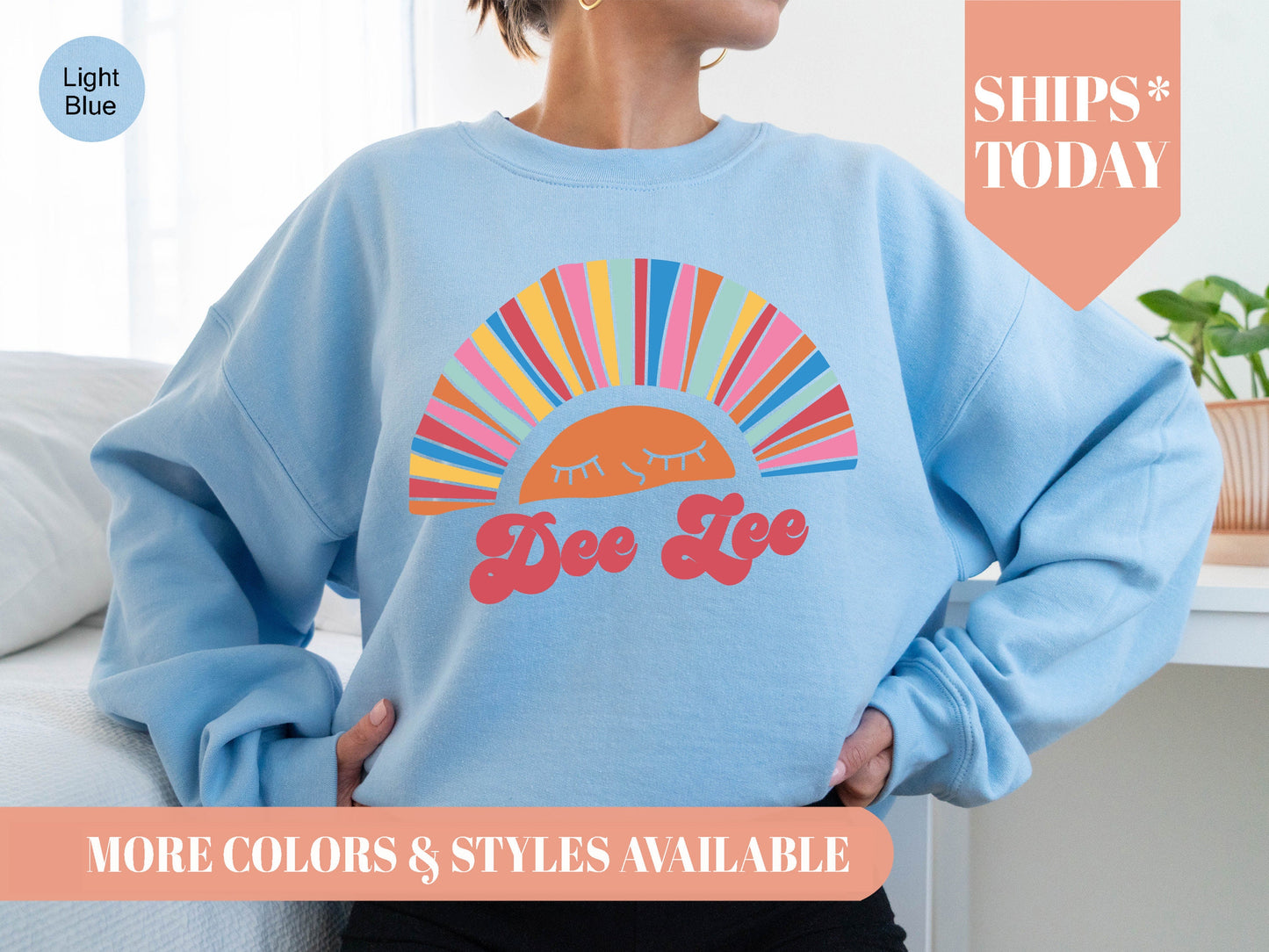 Delta Zeta Sunshine Sorority Sweatshirt _ 3320g