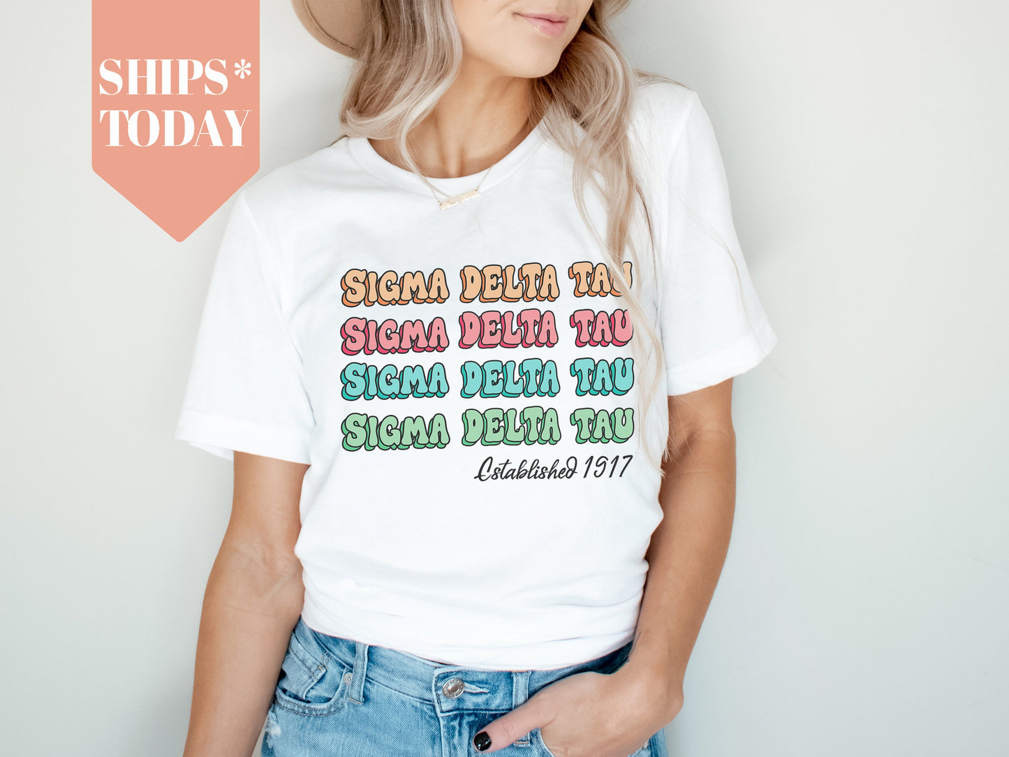 Sigma Delta Tau Lucy Sorority T-shirt _ 279g