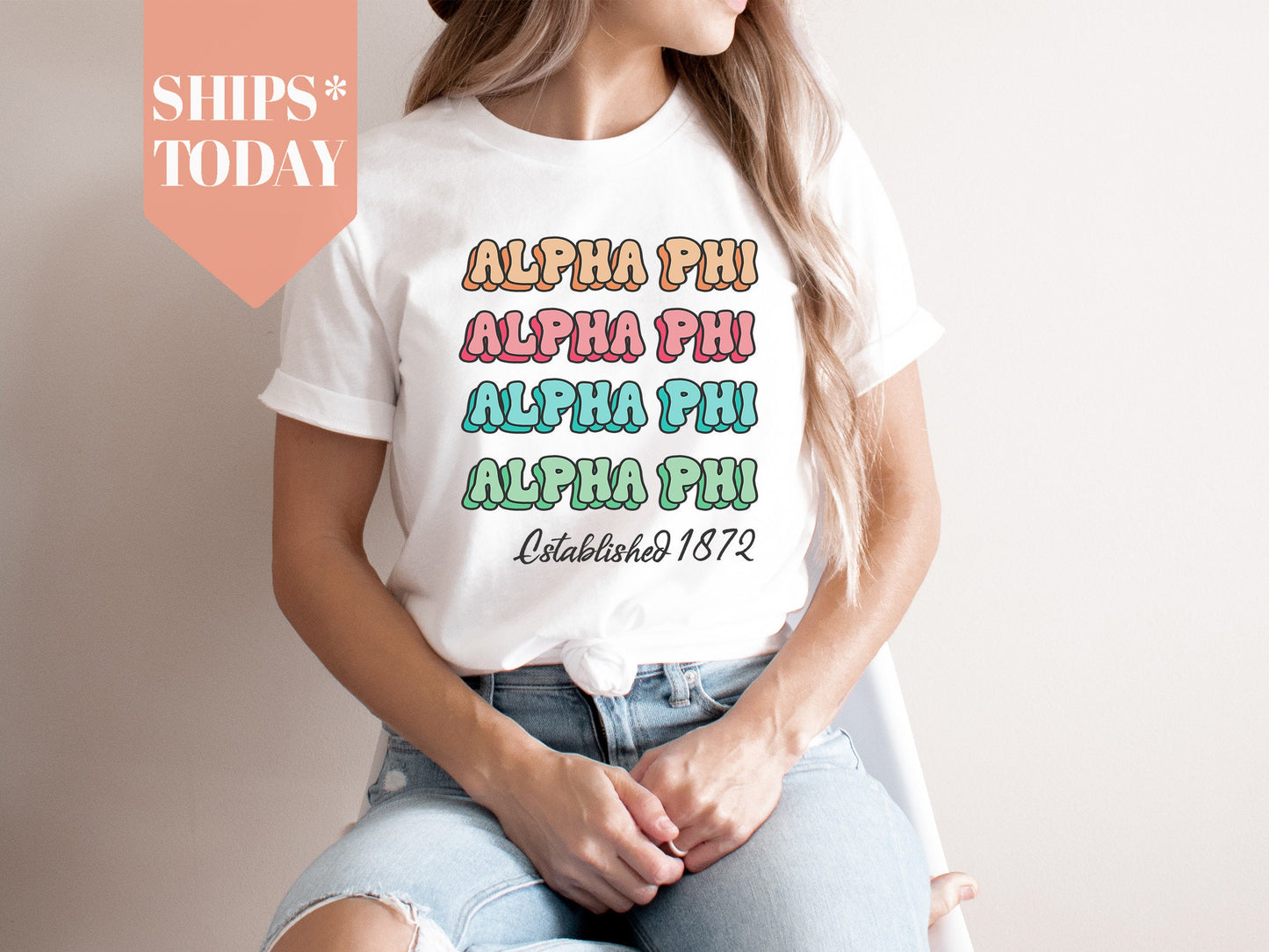 Alpha Phi Lucy Sorority T-shirt _ 263g