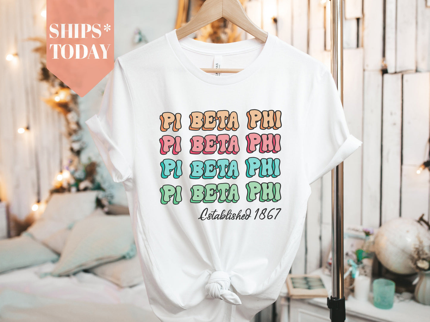 Pi Beta Phi Lucy Sorority T-shirt _ 278g