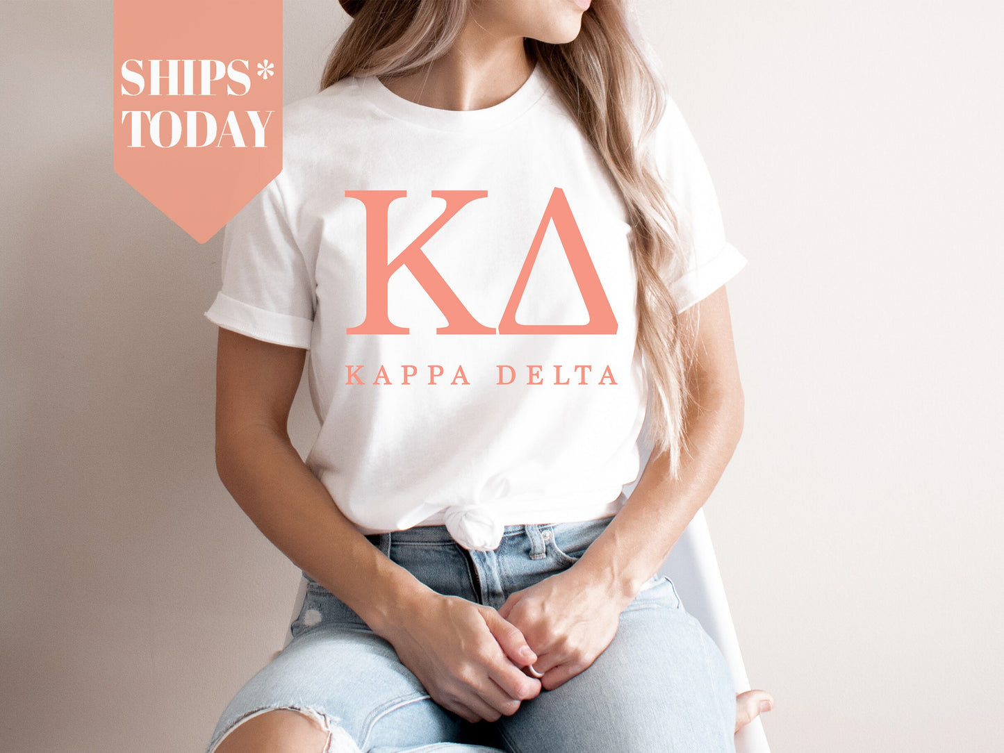 Kappa Delta Pink Personality Sorority T-shirt _ 664g