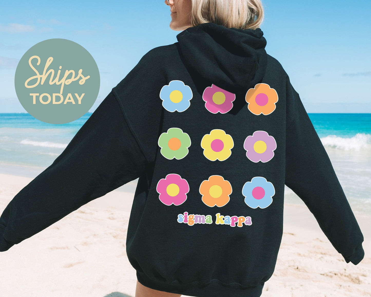 Sigma Kappa Floral Bloom Sorority Hoodie _ 32259g