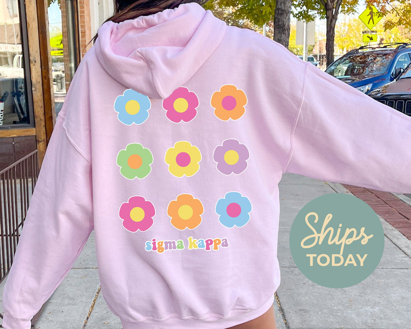 Sigma Kappa Floral Bloom Sorority Hoodie _ 32259g