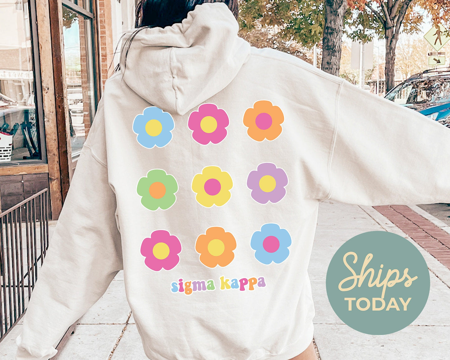 Sigma Kappa Floral Bloom Sorority Hoodie _ 32259g