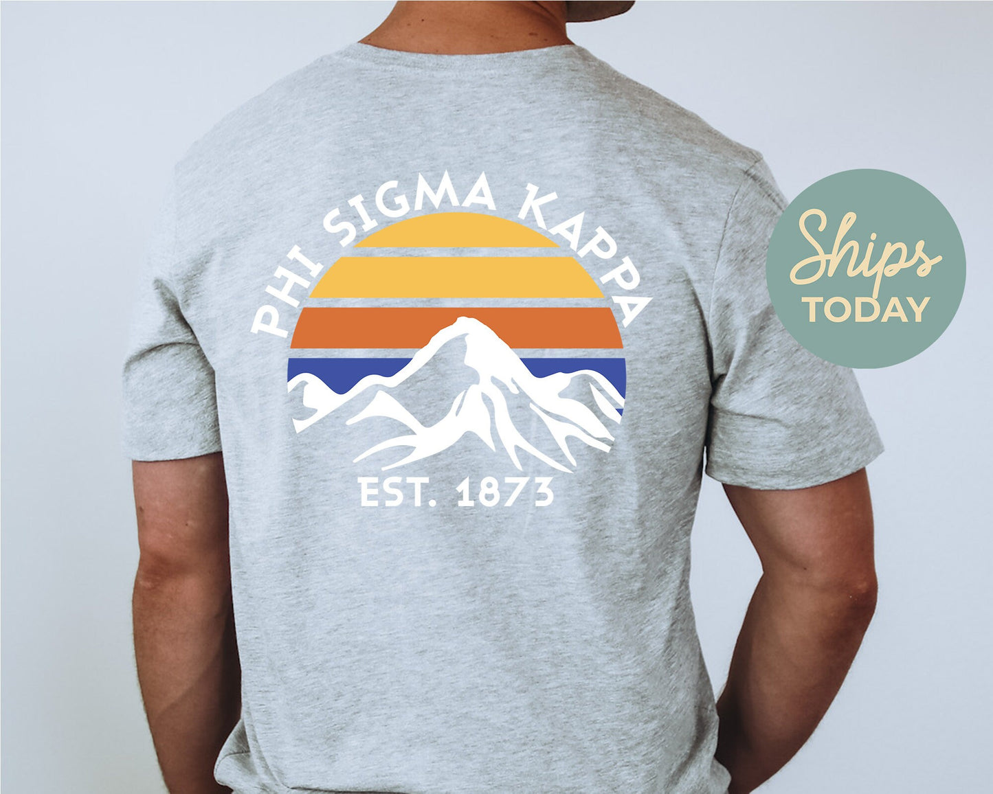 Phi Sigma Kappa White Mountains Fraternity T-shirt _ 33301g
