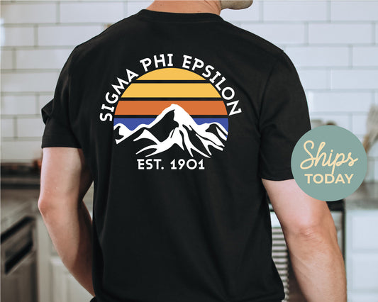 Sigma Phi Epsilon White Mountains Fraternity T-shirt _ 33308g