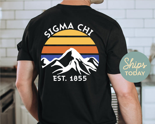 Sigma Chi White Mountains Fraternity T-shirt _ 33306g