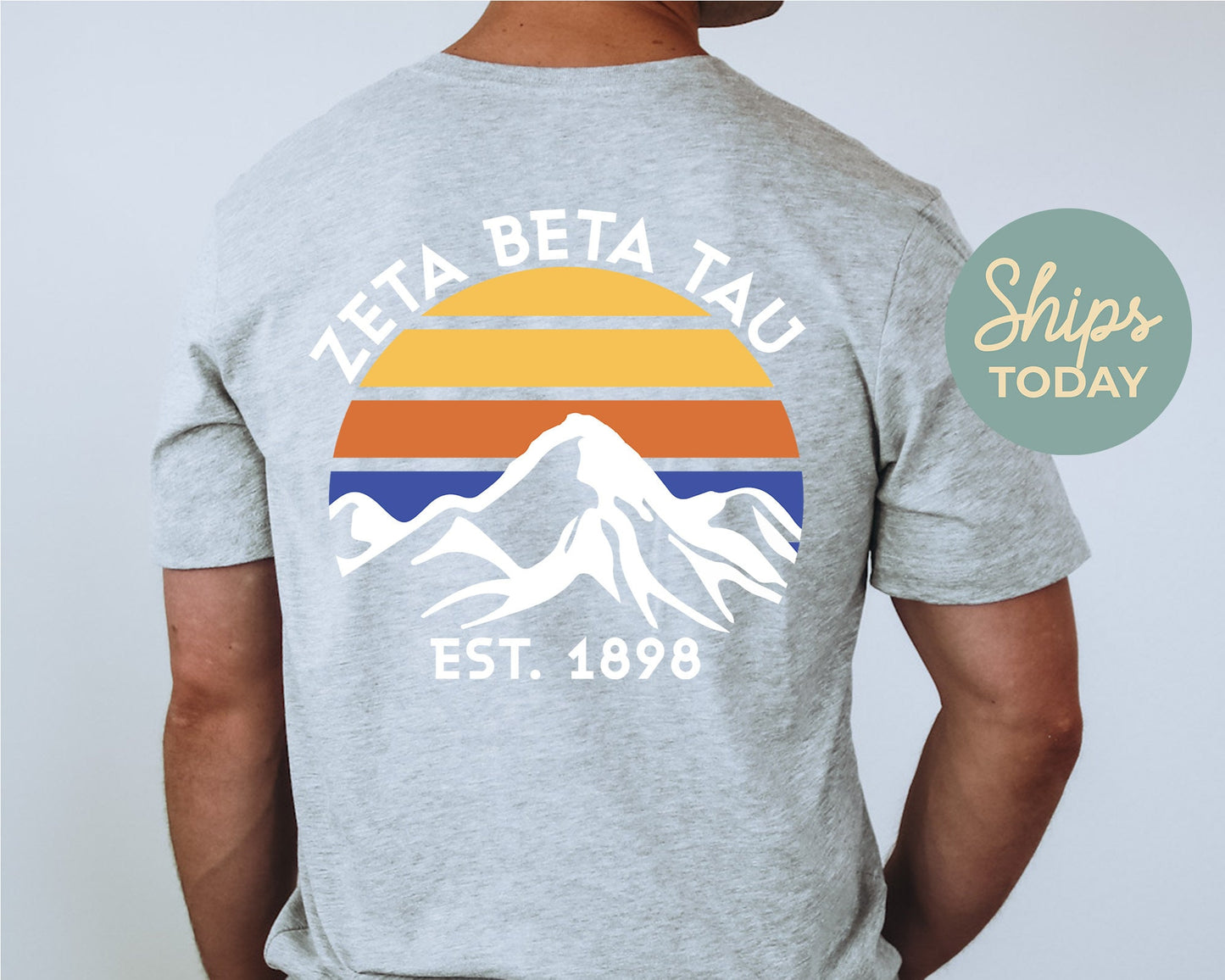 Zeta Beta Tau White Mountains Fraternity T-shirt _ 33313g