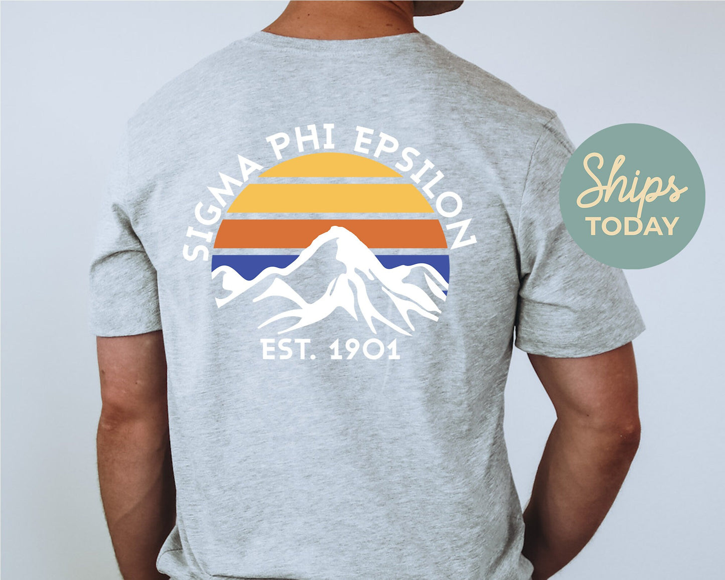 Sigma Phi Epsilon White Mountains Fraternity T-shirt _ 33308g