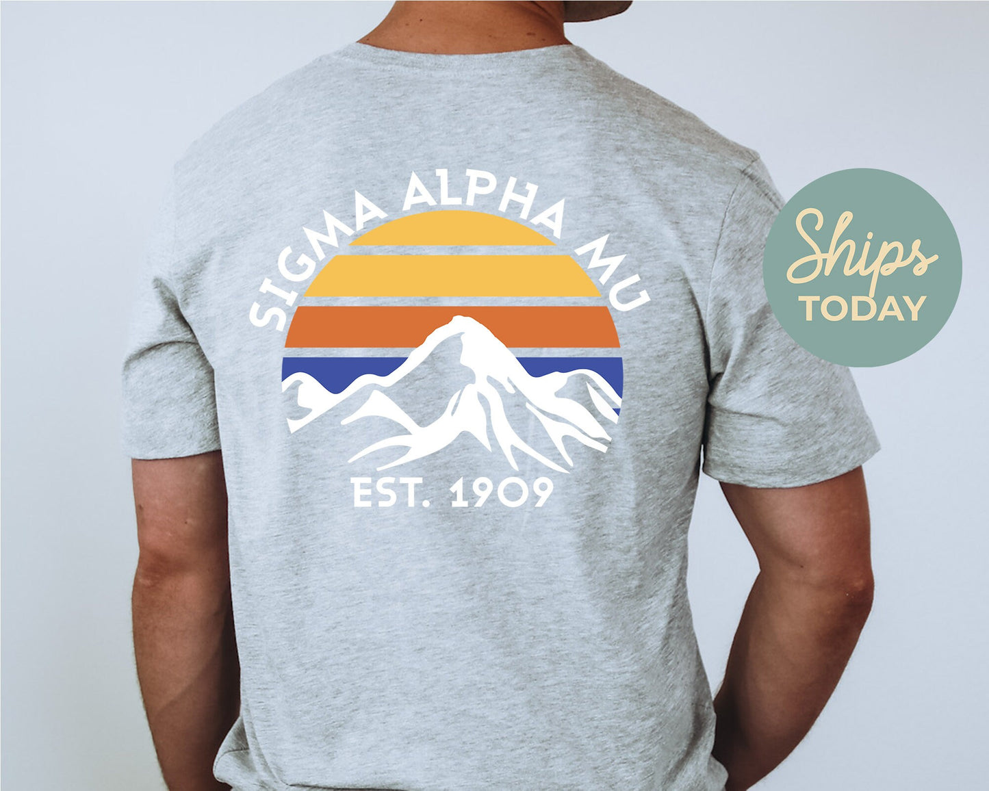 Sigma Alpha Mu White Mountains Fraternity T-shirt _ 33305g