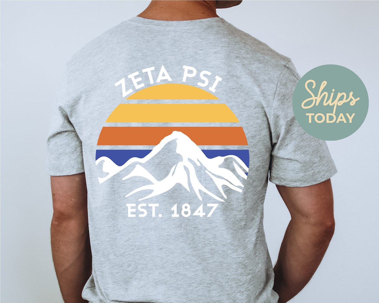 Zeta Psi White Mountains Fraternity T-shirt _ 33314g