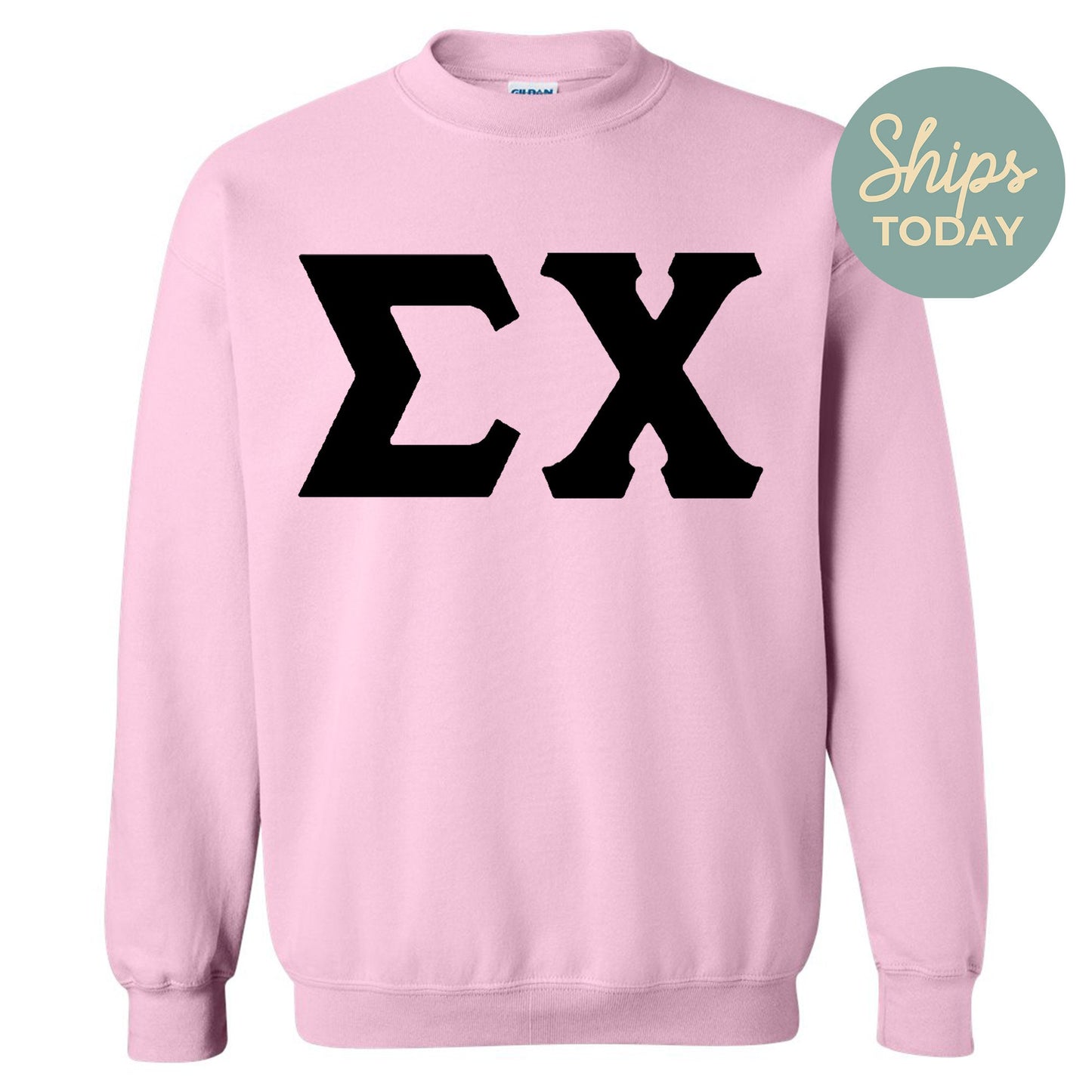 Sigma Chi Black Letters Fraternity Sweatshirt _ 34929g