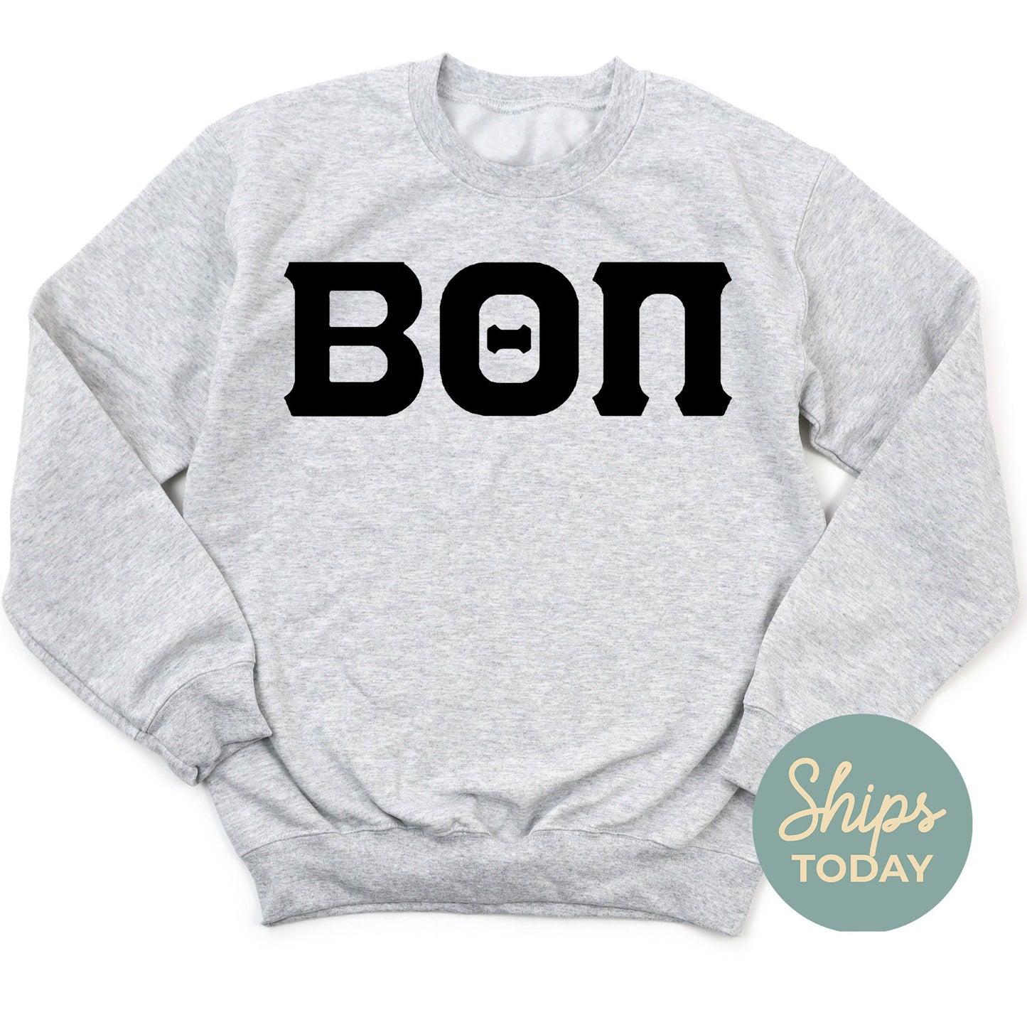 Beta Theta Pi Black Letters Fraternity Sweatshirt _ 34911g