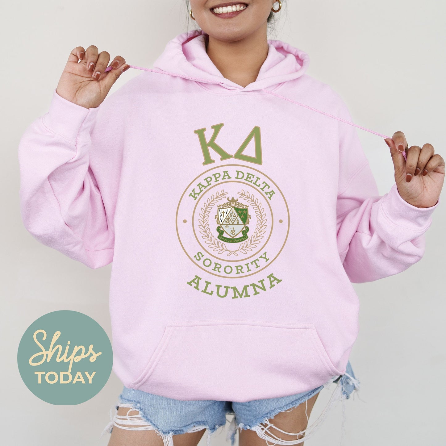 Kappa Delta Alumna Vintage Sorority Hoodie _ 31025g