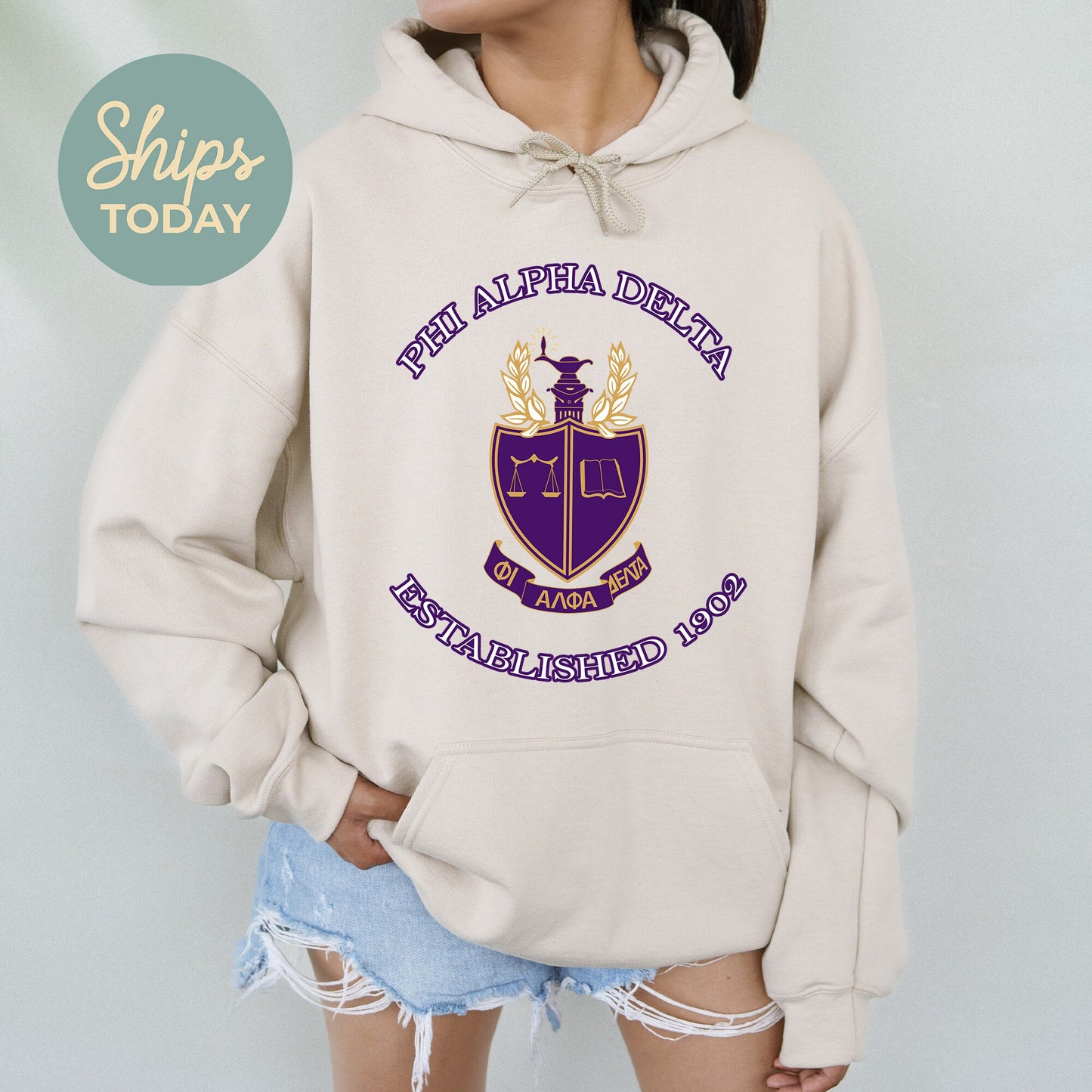Phi Alpha Delta Iconic Insignia COED Hoodie _ 35672g