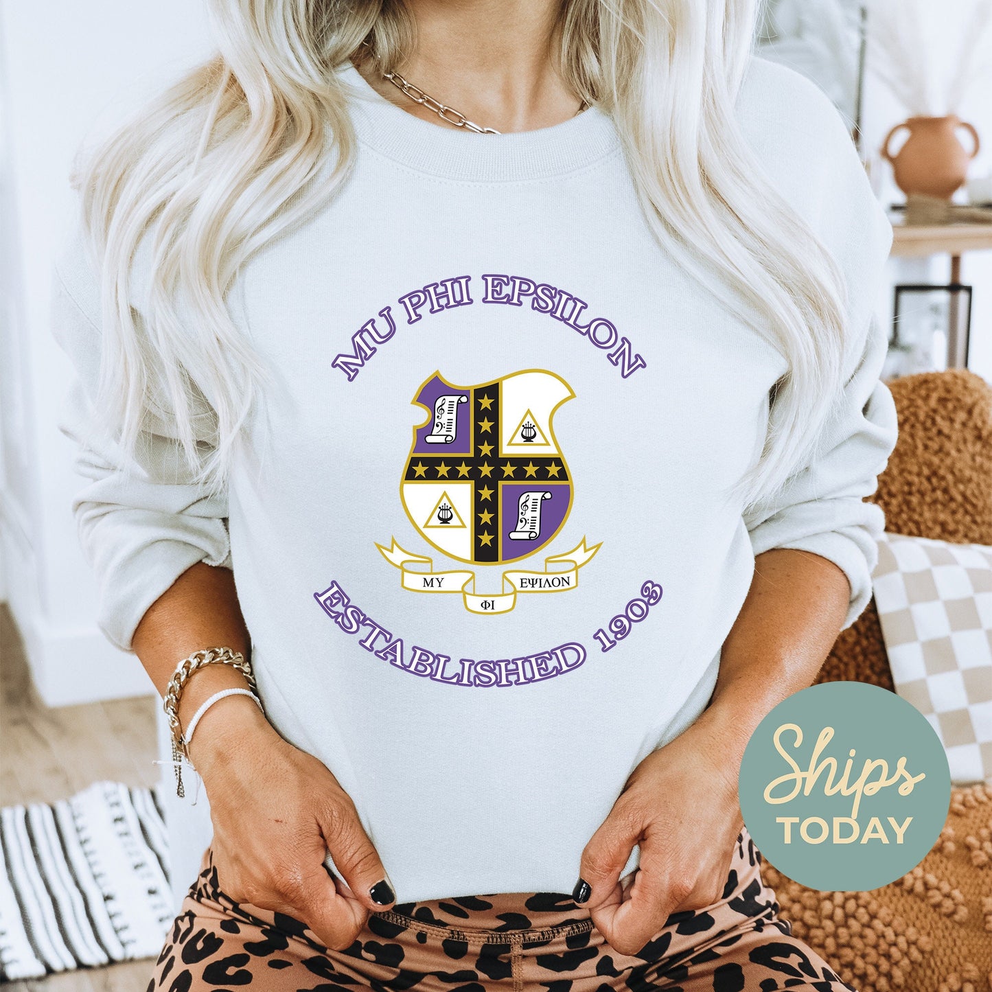 Mu Phi Epsilon Iconic Insignia COED Sweatshirt _ 35671g