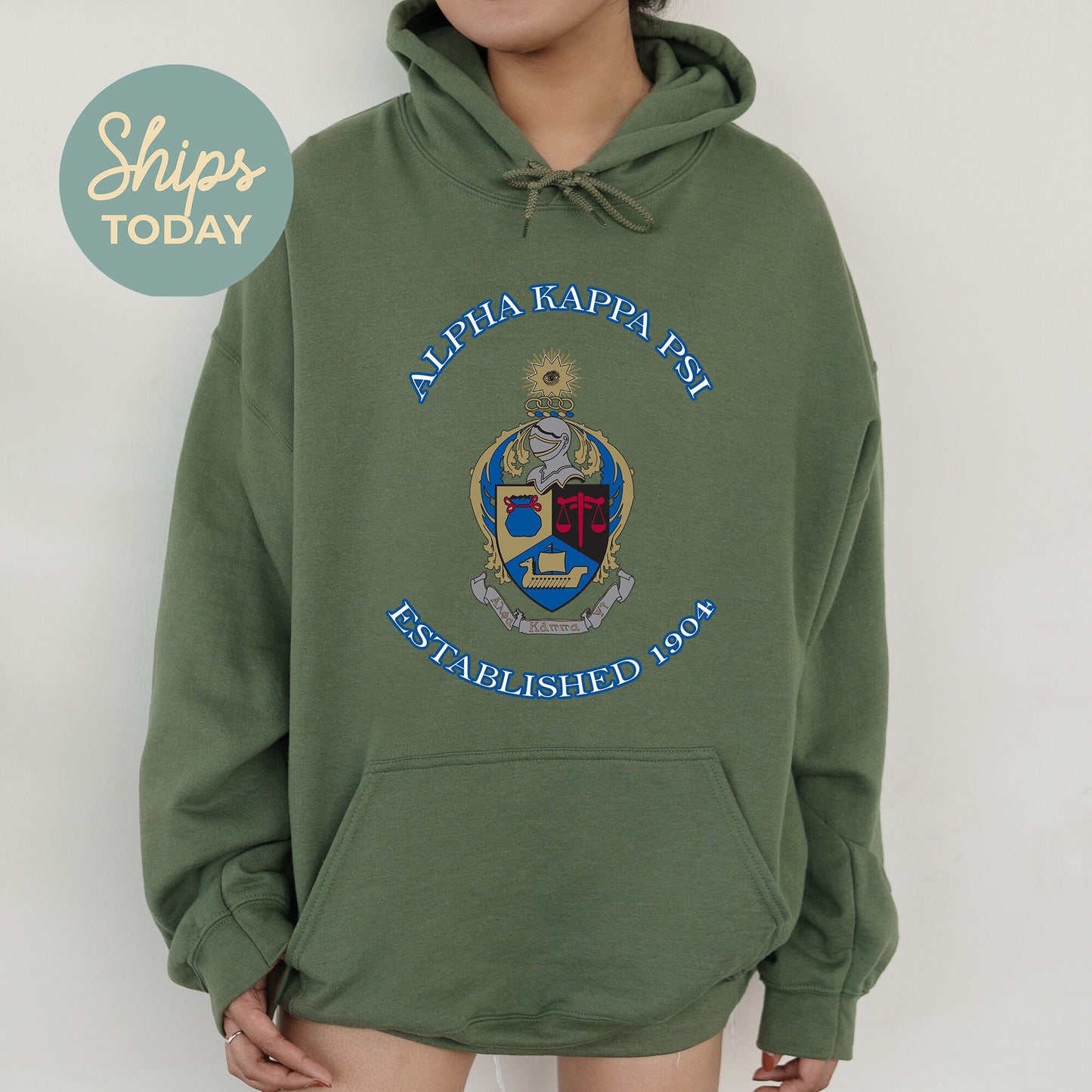 Alpha Kappa Psi Iconic Insignia COED Hoodie _ 35664g