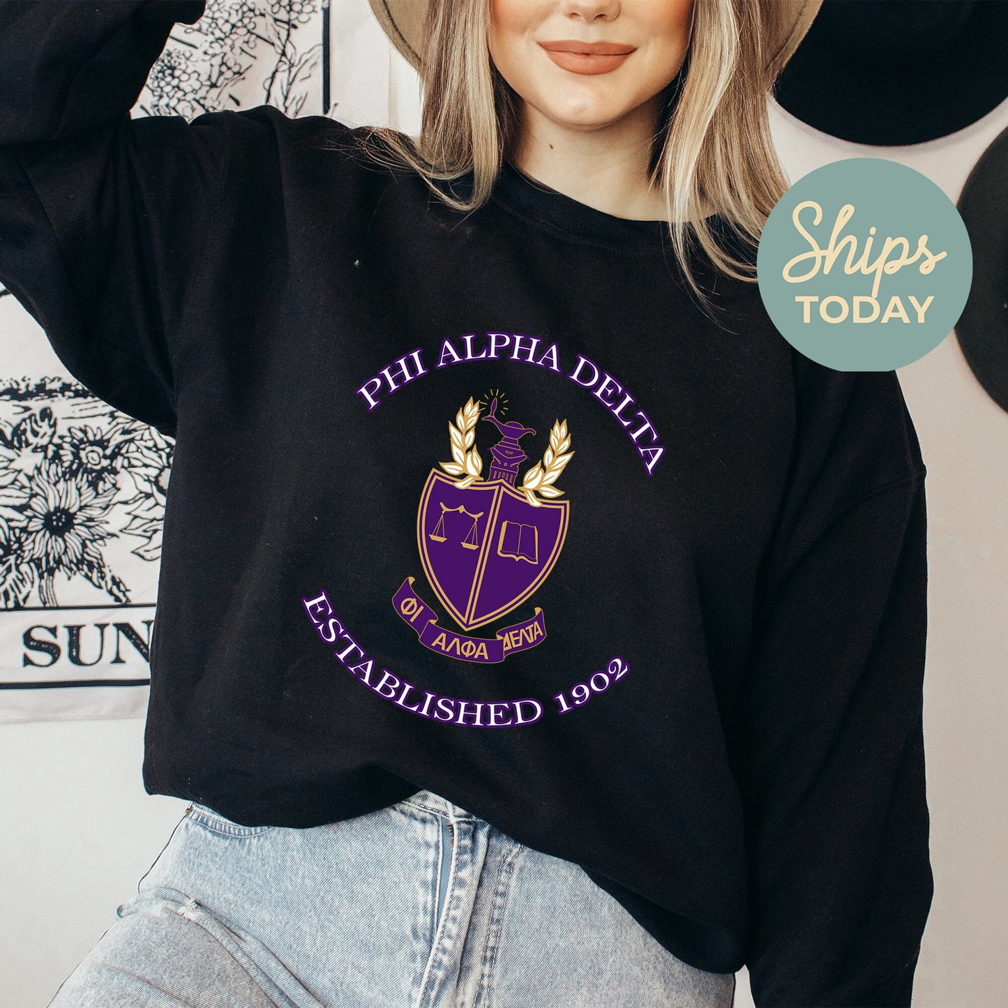 Phi Alpha Delta Iconic Insignia COED Sweatshirt _ 35672g