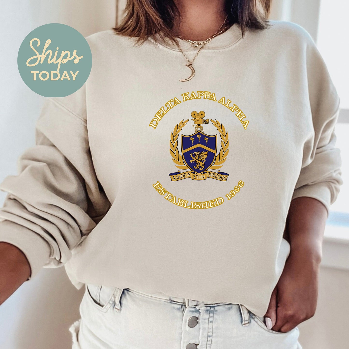 Delta Kappa Alpha Iconic Insignia COED Sweatshirt _ 35667g