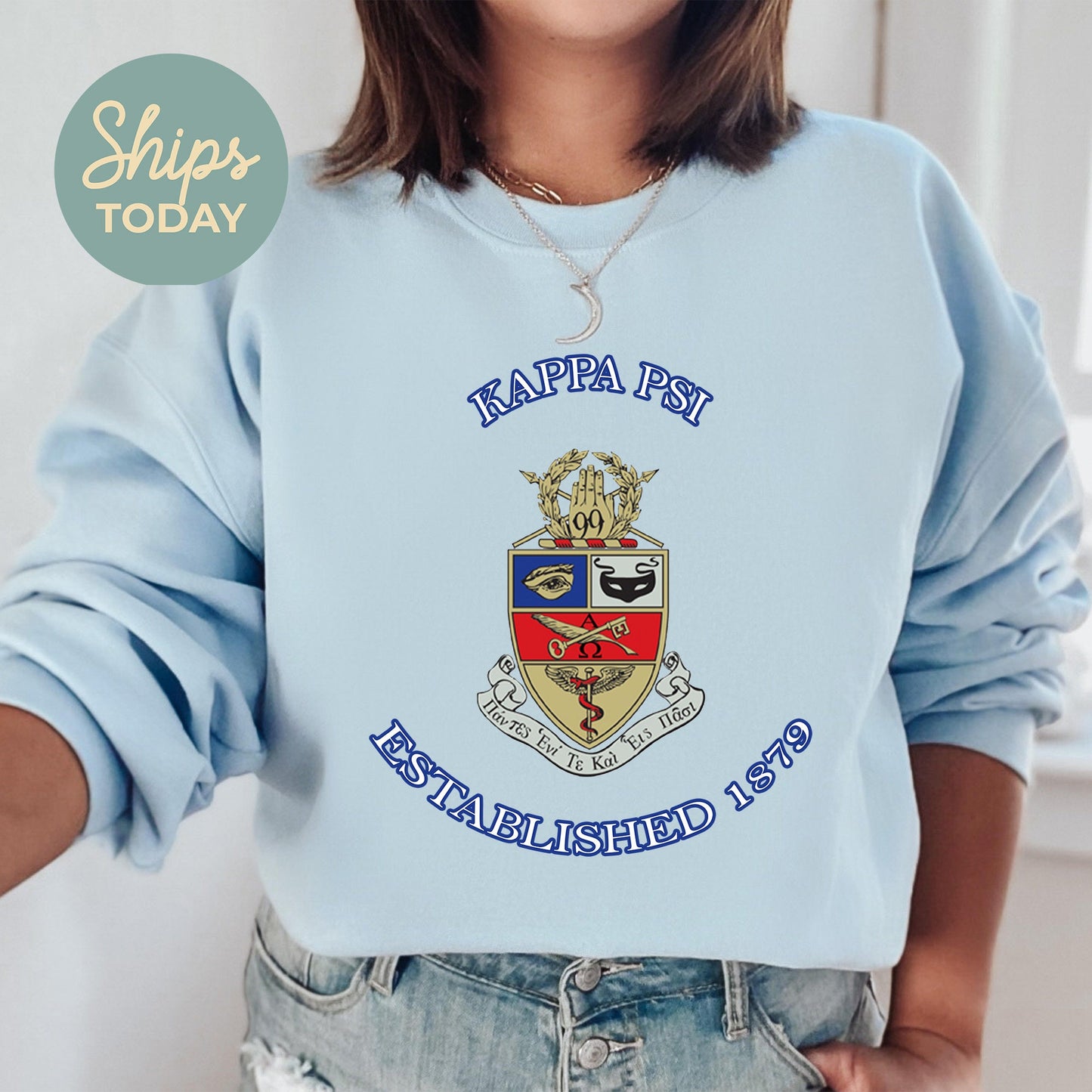 Kappa Psi Iconic Insignia COED Sweatshirt _ 35670g