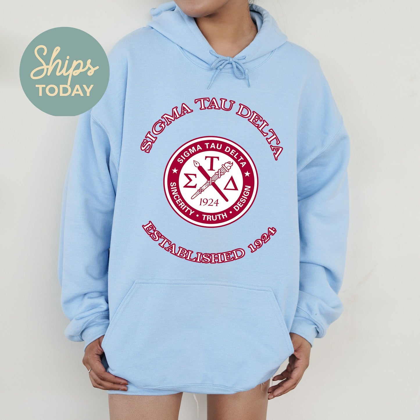 Sigma Tau Delta Iconic Insignia COED Hoodie _ 35677g