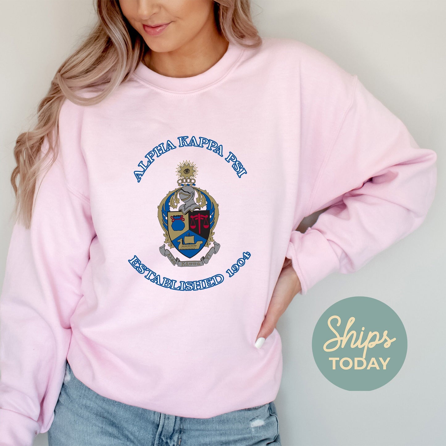 Alpha Kappa Psi Iconic Insignia COED Sweatshirt _ 35664g