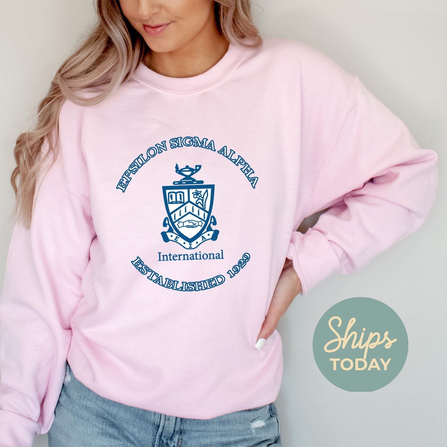 Epsilon Sigma Alpha Iconic Insignia COED Sweatshirt _ 35669g