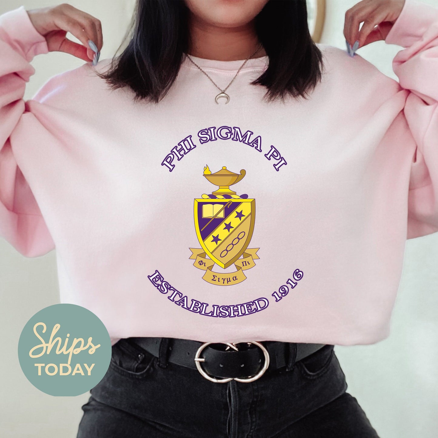 Phi Sigma Pi Iconic Insignia COED Sweatshirt _ 35675g