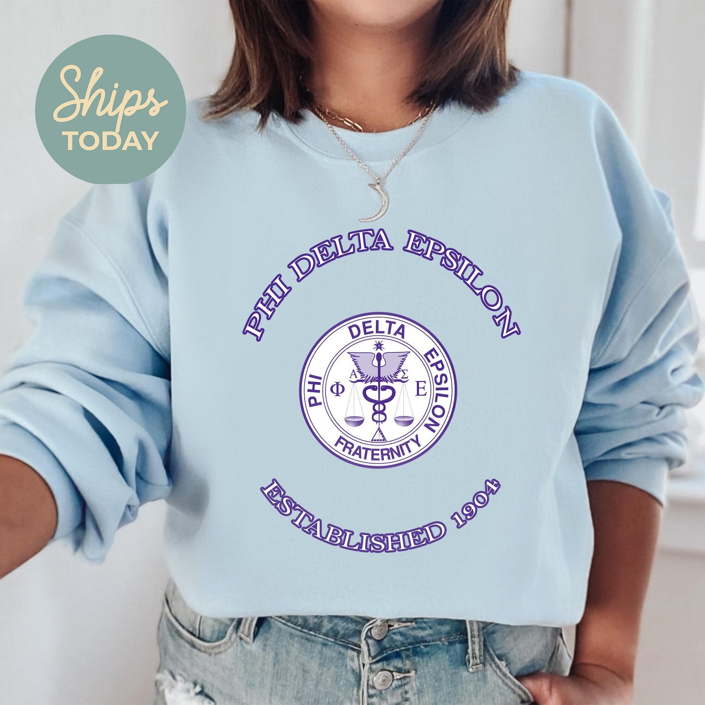 Phi Delta Epsilon Iconic Insignia COED Sweatshirt _ 35674g