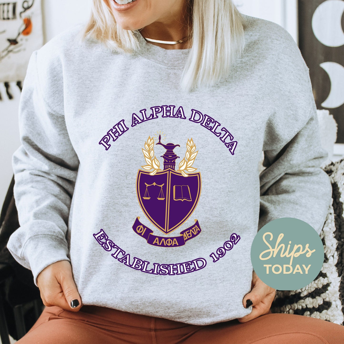 Phi Alpha Delta Iconic Insignia COED Sweatshirt _ 35672g