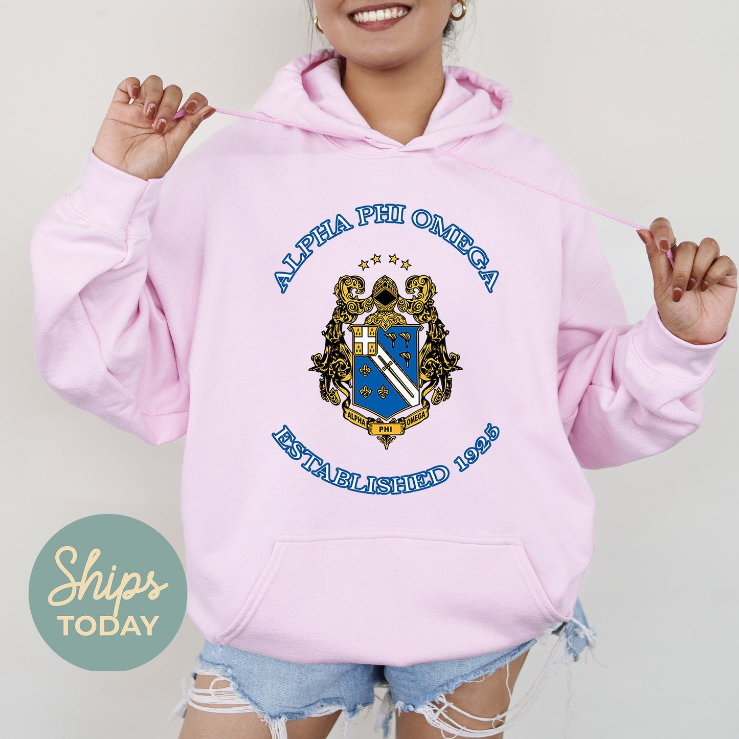 Alpha Phi Omega Iconic Insignia COED Hoodie _ 35665g